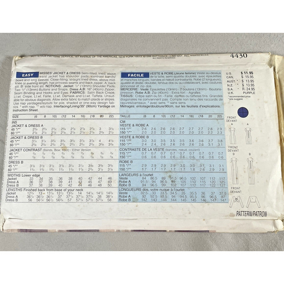 Designer Vtg Sew Patterns x3 Vogue Allice Olivia Jessica McClintock Donna Ricco - Picture 6 of 11